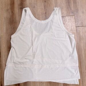Calia cream colored flowy tank, size L